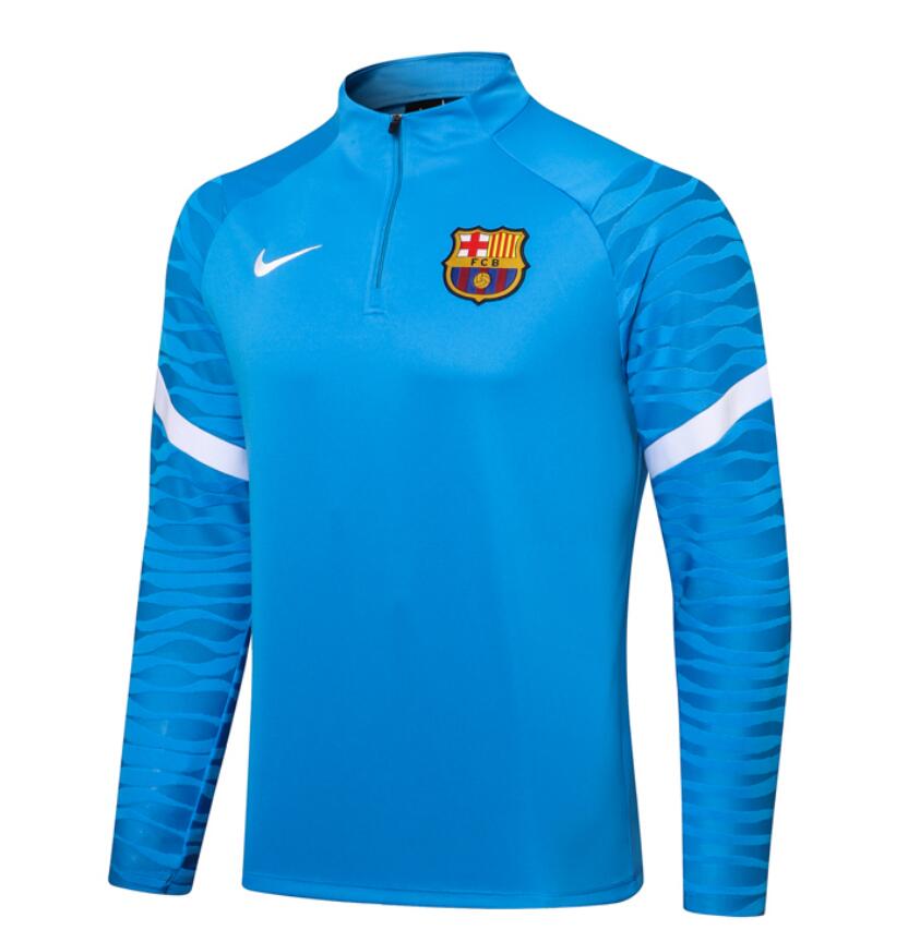 2021/22 Barcelona Blue White Training Sweat Shirt